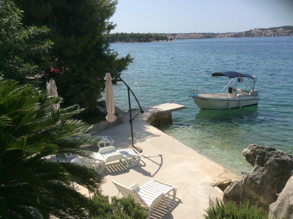 Large private beach Trogir Villa Bova Ciovo Croatia
